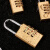 谋福（CNMF）黄铜3位4位密码锁 行李箱橱柜健身房号锁 防水防锈（28cm四位密码锁）