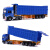 CM合金车油罐车卡车玩具精邦汽车模型儿童男孩工程运输车模挖掘机 蓝色 合金拖车带小车
