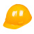HKNA安全帽工地国标加厚透气领导建筑工程头盔男定制 黄色H99S透气ABS