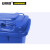 安赛瑞 13483 侧踏式商用垃圾桶（120L）2个装 蓝色 55×46×94cm 环卫翻盖垃圾桶 小区物业垃圾桶