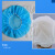 厚创 一次性帽子 加厚无纺布头套 美容防尘圆帽 蘑菇帽 工作防护帽35g 蓝色50只/包 均码 