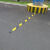橡胶减速带微型减速带车位分割线道路自行车减速板2公分 橡胶圆头3cm
