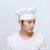 男女厨师帽面包烘焙蛋糕甜品店厨师工作帽高布帽纯白色厨师帽子 红色花边高圆帽 L5860cm