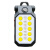 莞安 LED维修灯手持照明手电筒汽车维修工作灯检修磁铁强光充电折叠灯 W598A（圆COB）小号