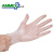 爱马斯一次性丁腈手套清洁加厚耐用蓝色实验室工业防护手套 透明PVC手套（100只/盒） M