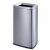 不锈钢垃圾桶无盖压圈方形直投厨房客厅房间商场卫生间果皮箱 黑钛20升（320*265*485mm）