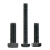 俱威 螺栓 外六角螺栓螺丝全螺纹8.8级发黑六角头螺丝 M10 10*65（50个）