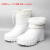 雨鞋靴工厂白色加雨靴耐酸耐油高筒耐用暖棉靴EVA胶鞋 EVA材质-中帮(加棉) 39