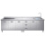 不锈钢橱柜304整体厨房灶槽一体不锈钢整体组合定制橱柜304厨 304三门平台