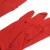 冰禹 BY-77S 防滑耐磨工业乳胶橡胶手套 劳保保洁手套 38cm红色长款乳胶 S码（1双）