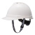 梅思安/MSA ABS豪华超爱戴有孔白色安全帽1顶+1个双色logo单处印制不含车贴编码