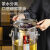 先明(10L 升级款 木纹底座-带茶漏)煮茶器全自动蒸茶桶大容量电热烧水桶泡茶桶保温桶剪板C579