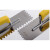克里斯汀抹泥刀抹子填缝剂工具抹子方齿瓷砖粘合剂抹泥刀铁板 D8332 方齿抹泥刀6mm