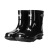 回力528雨鞋男防水防滑加厚耐磨水鞋雨靴水靴胶鞋冬 黑色(不加棉套-买小一码) 45