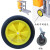 京臣清洁车轮子前轮后轮32L榨水车轮保洁车配件 工具车万向轮轱辘 清洁车前轮