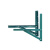 出极 空调外机支架角铁喷漆架子外机镀锌铁支架置物架挂架三角1.5p3匹 1-1.5P绿色喷漆角铁支架+螺丝包