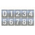 罗班数字喷漆模板0到9喷号车位编号卡槽刻字母号码模具镂空字喷字模板 其他内容/材质