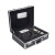 多功能铝合金工具箱手提式五金收纳箱样品展示箱仪器防护箱航空箱 A005黑色(300*200*85)空箱
