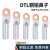 DTL铜铝鼻子接头过渡连接铝线鼻子国标冷压端子15/25/3 B级 DTL500