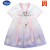 迪士尼（Disney）女童汉服连衣裙夏装2024新款库洛米裙子儿童衣服女宝宝短袖公主裙 紫色纱 120cm