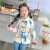 迪士尼（Disney）女童衬衣长袖2024新款春季洋气时髦小女孩中国风宝宝衬衫儿童外套 蓝色 90cm