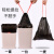抽绳收口垃圾袋手提式办公穿绳50厨房大号圾圾桶塑料商用 手提加厚3.5克 46*63黑色 100只 加厚