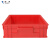 添亦 塑料周转箱工具零件盒储物收纳整理箱红色400-90系列外尺寸440*330*100mm