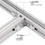 汇创佳 铝合金走线架 DXCB900 标准型DXC铝材桥架 宽900mm×长1米 用于通信机柜机房局楼强弱电缆上下走线