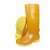 正耐利高筒雨鞋石板材工厂工矿劳保雨靴加厚牛筋底耐磨水鞋 黄色 正常码 40