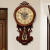 欧式时钟挂钟客厅家用大气卧室石英钟中式中国风创意时尚装饰钟表 深红色 填充规格二18