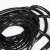 BOWERY缠绕管PE塑料束线管电脑线缆整理电线收纳理线管光纤保护电源线网线包线管20mm黑色 3.5米/卷 1卷