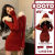 MCJO新年衣服女装连衣裙秋冬穿搭一整套2024新款时尚收腰显瘦连帽针 红色连衣裙 S 建议80-95斤