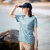 拓路者（Pioneer Camp）拓路者跑步运动t恤女速干衣夏季透气薄款健身上衣瑜伽服收腰短袖 水蓝色 160/84A M