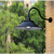 美克杰防水工矿灯室外家用防雨庭院围墙灯照明罩户外亮LED灯露天灯具 灯罩直径34cm吊杆款