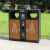 户外垃圾桶不锈钢分类果皮箱景区公园街道室外分类双桶垃圾箱 CX10