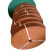 耐磨平胶带工业皮带帆布传送带输送带提升机平皮带黄色橡胶运输带 2.5厘米宽/D73毫米厚(每米