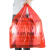 兰诗 DA4073 红色特大号手提式塑料袋方便袋 55*80cm（50个）/包 加厚款