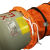 防爆风机配套PVC管道通风可伸缩风管接管CBF-700通风管伊莱科 橘色15米