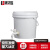 集华世 多功能商用立式塑料桶带水龙头清洁水桶【白色10升/带水龙头】JHS-0298