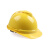 MSA/梅思安 10146624 V-Gard500豪华型黄色PE安全帽带透气孔帽壳 一指键帽衬针织布吸汗带 国标D型下颌带*1顶