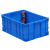 加厚塑料物流箱仓储胶箱零件盒收纳箱长方形大号带盖整理箱不含税运 465-220箱520*380*225 蓝色-型号-外径-长*宽*高