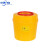 锐器盒废物利器盒一次性圆形方形 黄色针头小型垃圾桶 圆形2L