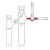 翌哲牌具支磨口反应管玻璃反应试管schlenk管具支球形反应瓶四氟 具支反应管10ml/24#(两通)