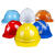 安全帽工地透气国标加厚头盔施工建筑工程电力防护帽男士定制LOGO 红色V型