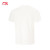 李宁短袖T恤男 2024夏季新款反伍系列透气舒适梭织速干上衣 乳白色-5 L 175
