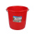 安大侠【22L带盖款】塑料手提水桶红色圆形储水桶大小水桶带盖子耐摔