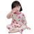 LA.VI女童2024新款睡衣中小儿童薄款短袖女孩宝宝家居服两件套装 紫色+粉色（2套） 90