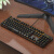 MageGee机械风暴 真机械键盘鼠标套装 背光游戏台式电脑笔记本键鼠套装 粉色白光 红轴