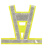 百仁吉（BranV型经编布反光背心晶格反光背心交通反光马甲-单位：件-100件可印logo-5天发货