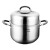 爱仕达（ASD）蒸锅家用蒸笼蒸馒头汤锅不锈钢复底燃气通用22cm QL1522Y